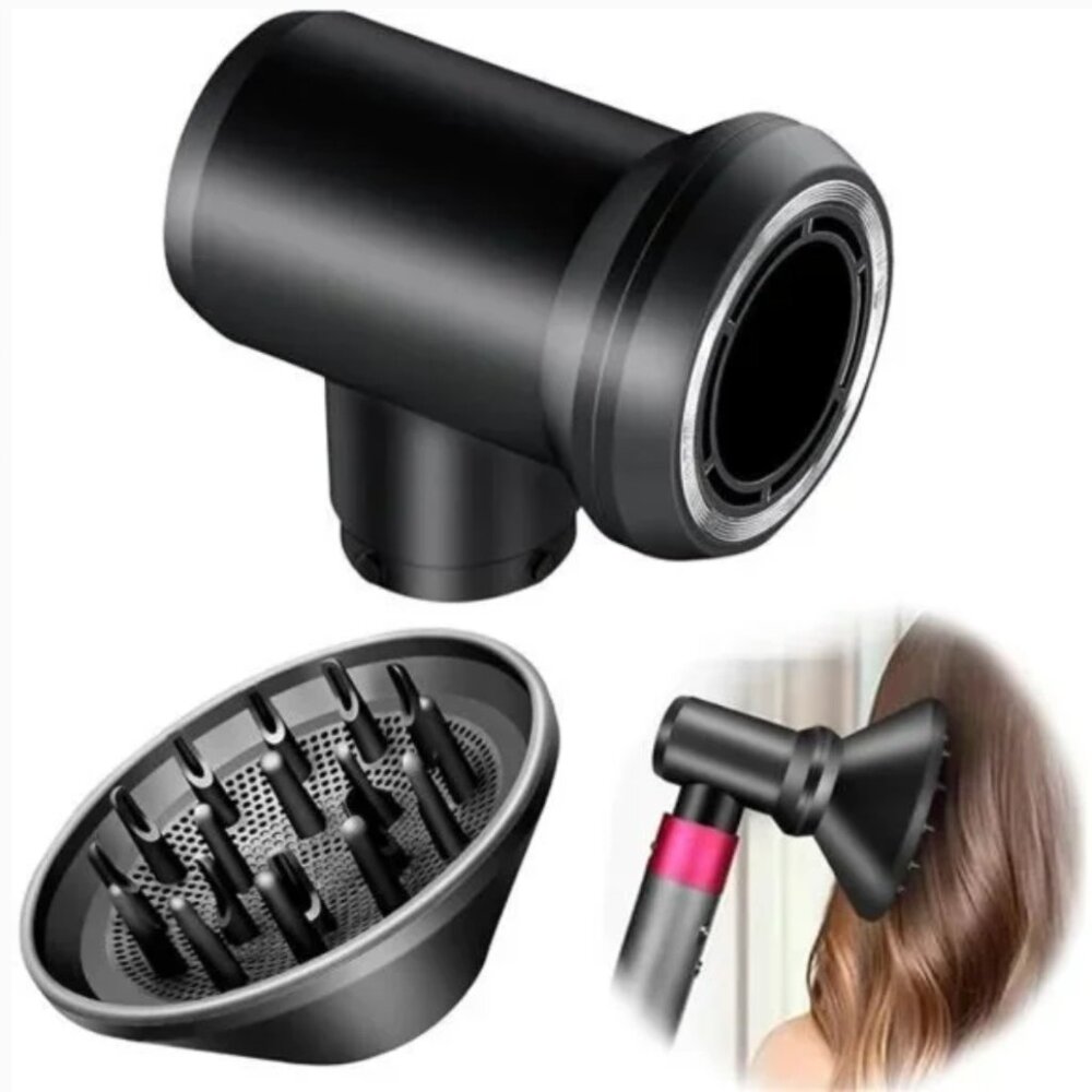Diffuser and Adaptor for Dyson Airwrap Styler Into A Hair Dryer Combination